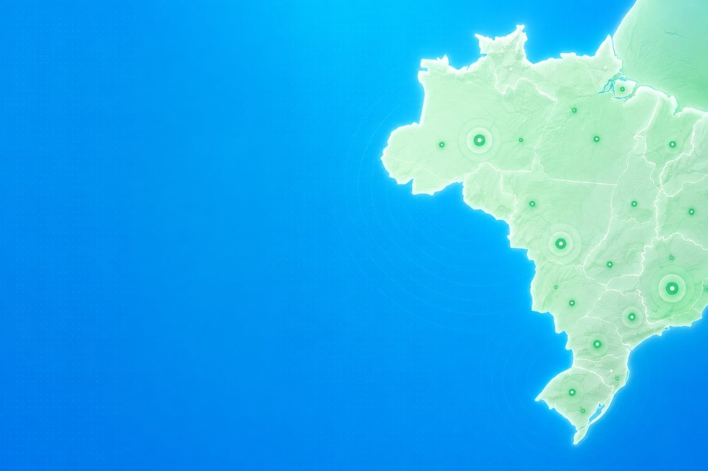 Mapa do Brasil Achei Meu Lead
